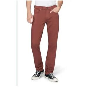 Todd Snyder Slim Fit Stretch 5-Pocket Jeans Cotton Blend Rust Red Men Size 36x32